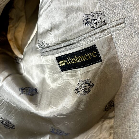 Pure Cashmere American Craftsmen 42 Sport Coat Gray Blazer Suit Jacket USA VTG - Picture 7 of 15